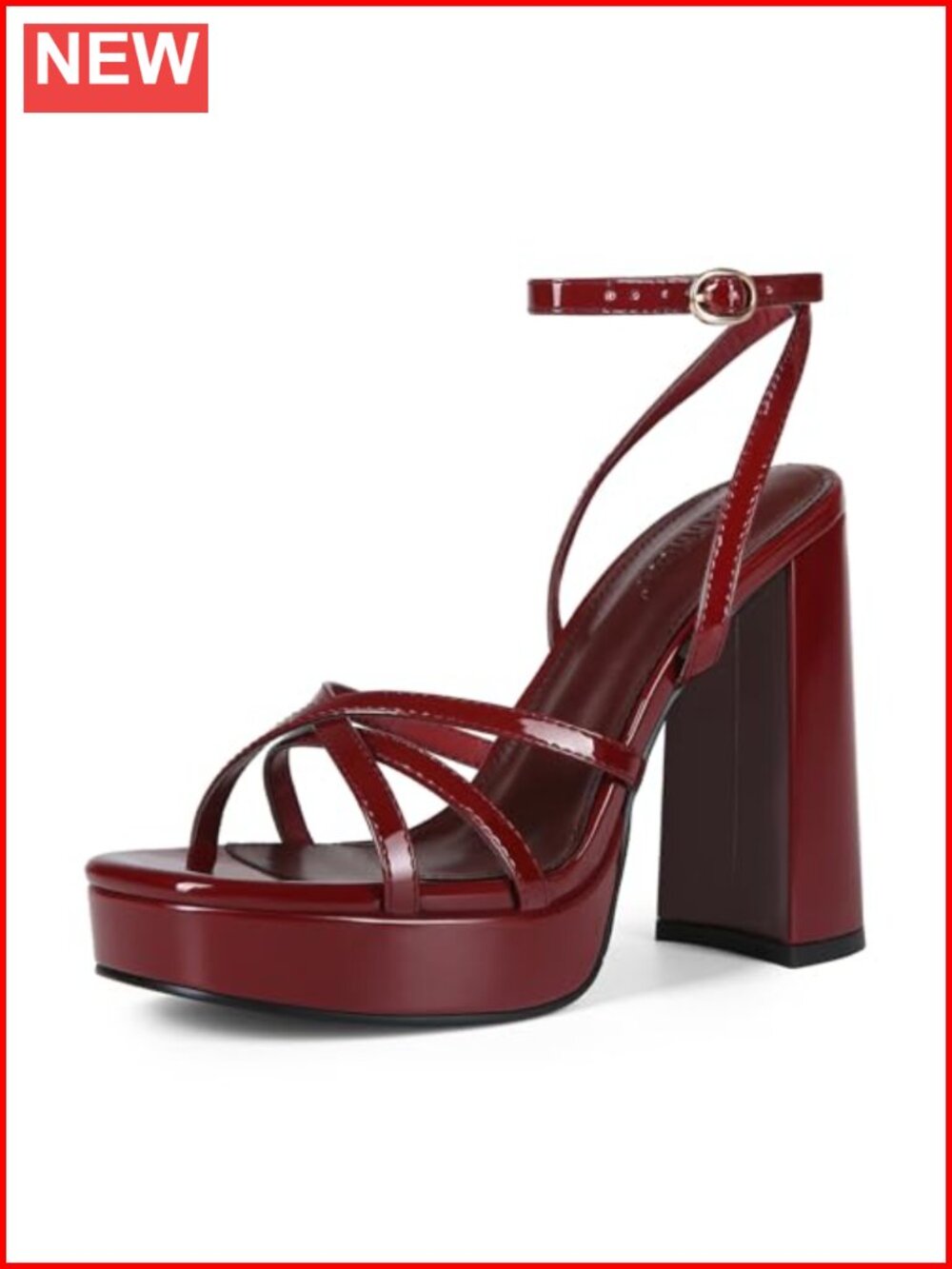 Platform Heels for Women Strappy Chunky High Heel Lace Up
